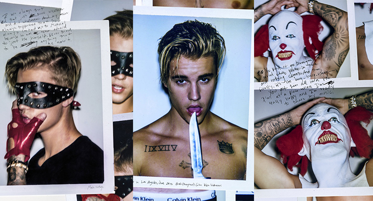 Photo's from Bieber's shoot for Interview magazine.