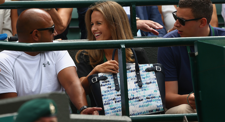 Kim Murray and her $2000 handbag. Photo: Getty