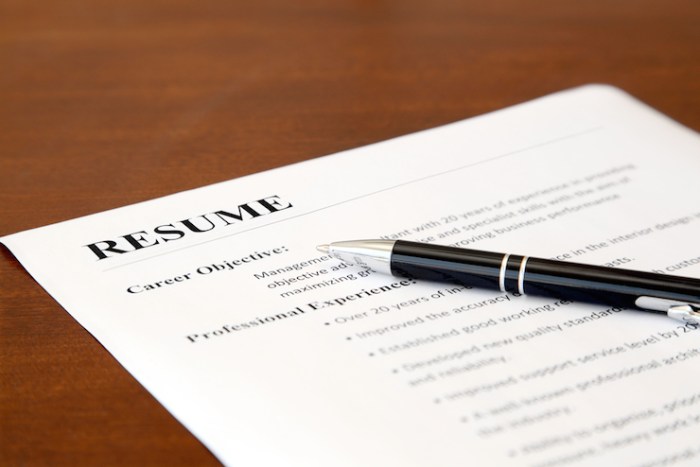 Your resume Photo: Shutterstock