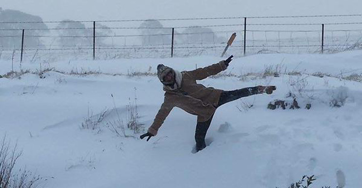 It's been a while since snow has fallen in Walcha, in the NSW Northern Tablelands.