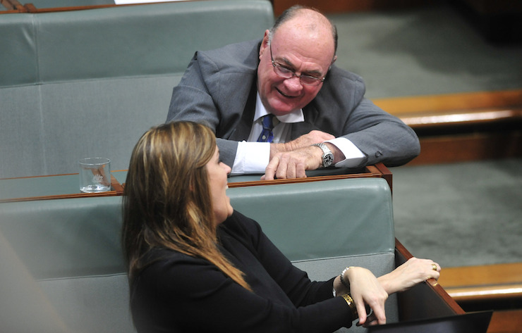 Warren Entsch, pictured here talking to Peta Credlin, wants action on marriage equality.
