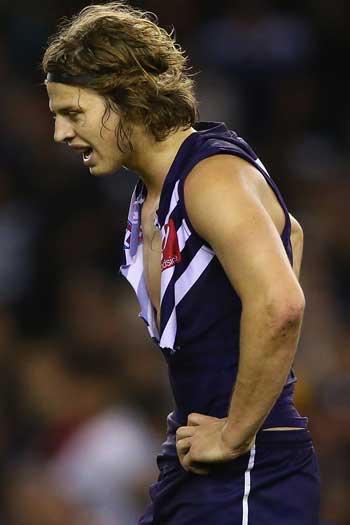 Nat Fyfe would love to recapture his early-season form for Freo. Photo: Getty