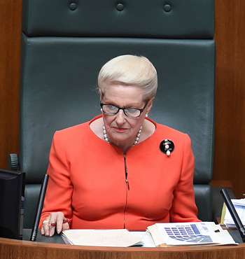 Bronwyn Bishop gave in to pressure and stood down from her role as Speaker.