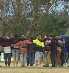 Friends and team mates gathered at the Yarra Glen Football and Netball Club when they heard the news.
