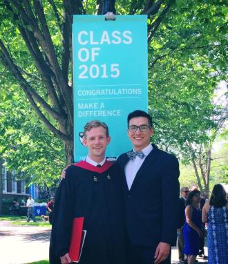 The couple at Daniel Lennox-Choate's Harvard graduation earlier this year. Photo: Facebook
