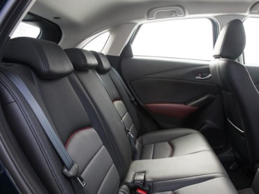 The Mazda lacks a little space in the back seats. Photo: Motoring.com.au