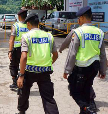 Indonesian police are questioning the man.