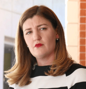 Queensland Minister for Child Safet Shannon Fentiman faced the hearing today. Photo: ABC