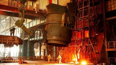 China's steel output has stopped growing but is winding down slowly.