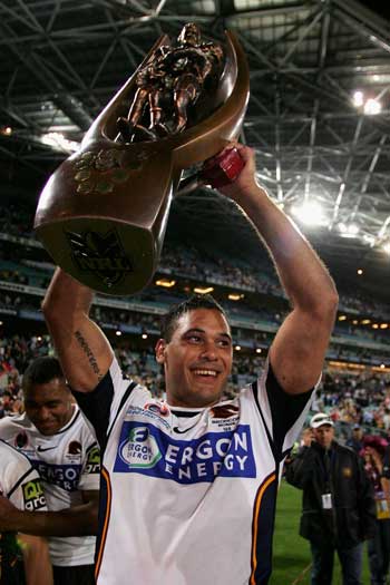 The NRL does have a precedent for an all-interstate GF, when the Broncos beat the Storm in 2006. Will history repeat? Photo: Getty