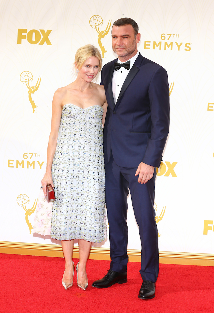 Actors Naomi Watts (L) and Live Schreiber.