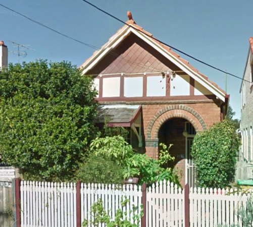 Malcolm Turnbull's first house in Newtown. Google Earth