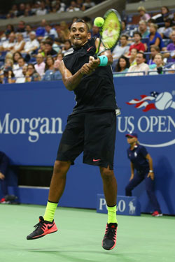 Kyrgios at least fought well in the third set. Photo: Getty