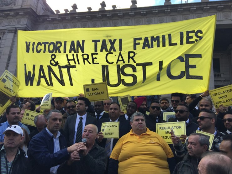 Taxi drivers want UberX to be regulated.