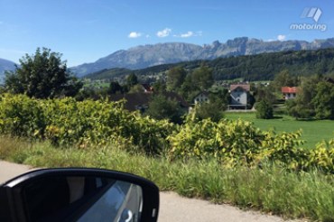 The Austrian alps provided the perfect backdrop for a vehicle test. 