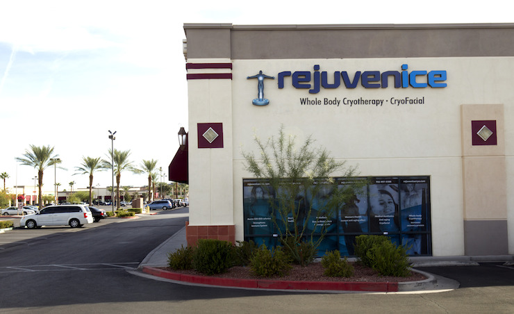The Rejuvenice centre in LAs Vegas, where Ms was found dead. Photo: AAP