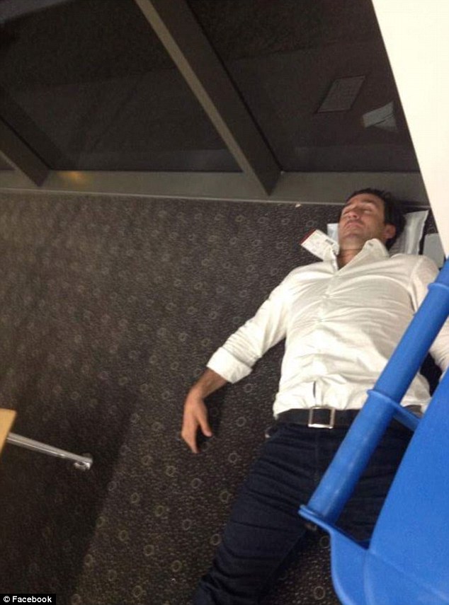 The picture of Johns that emerged on Saturday. Photo: Facebook. 
