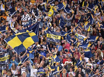 BRISBANE, AUSTRALIA - SEPTEMBER 12: Cowboys fans show their support during the NRL Qualifying Final match between the Brisbane Broncos and the North Queensland Cowboys at Suncorp Stadium on September 12, 2015 in Brisbane, Australia. (Photo by Bradley Kanaris/Getty Images)