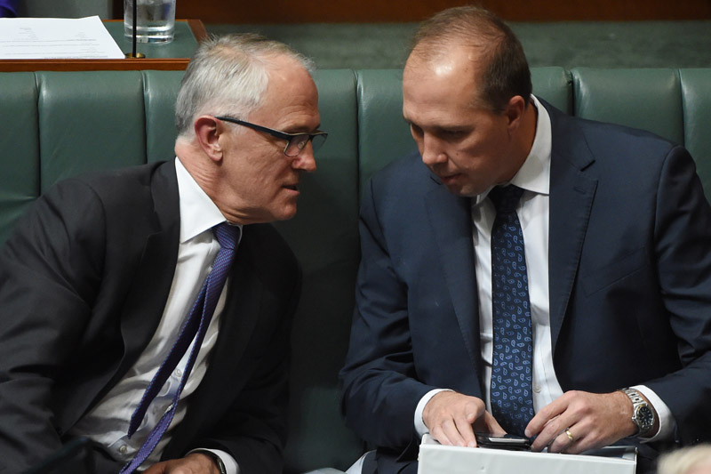 peter dutton malcolm turnbull