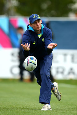 Larkham shows how it's done. Photo: Getty