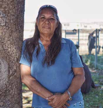 Millie Hills is a member of the Halls Creek Aboriginal Advisory Board.