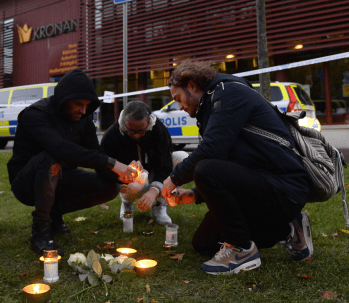 swedish school killing vigil