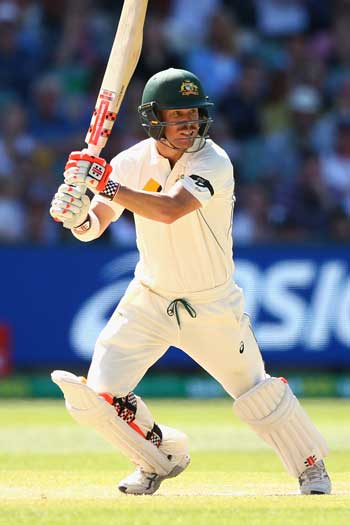 David Warner looked in good touch before falling to Doug Bracewell for 35. Photo: Getty
