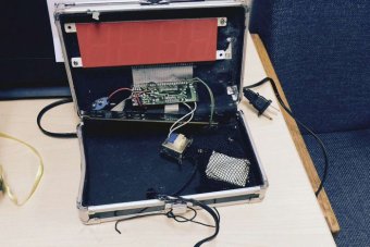 The clock mistaken for a "hoax bomb". Photo: ABC 