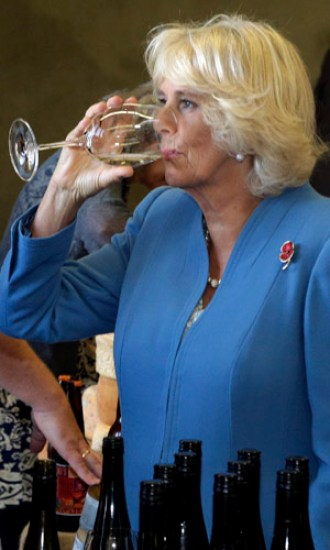 Camilla has her own potion for remaining young in appearance, applying a bee venom face mask.