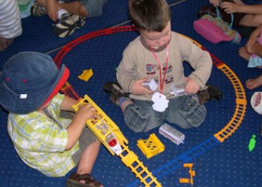 children at childcare