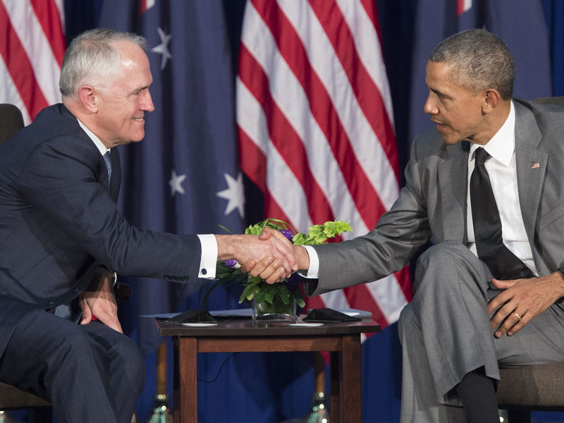 Malcolm Turnbull and Barack Obama
