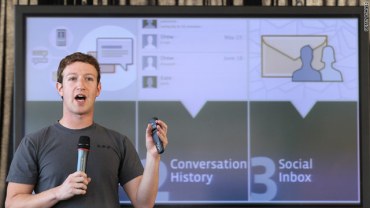 Facebook CEO Mark Zuckerberg launches Facebook at Work. Photo: Twitter