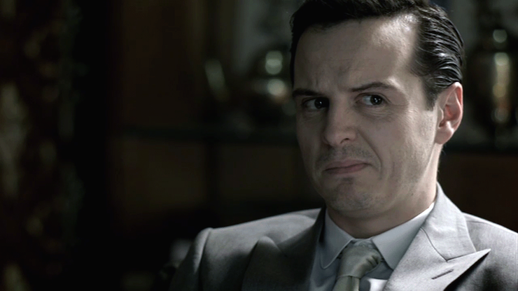 Andrew Scott as James Moriarty. Photo: BBC