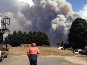 Smoke billows in Scotsburn