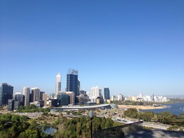 Perth, city, skyline, apartments