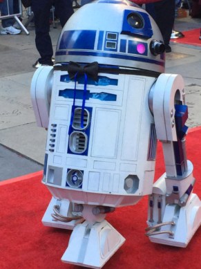 R2-D2: Baker pulled the levers. Photo: Twitter