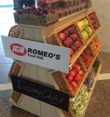 Fresh produce is a focus of the new store.