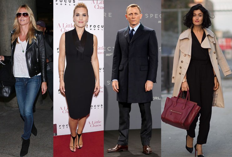 L-R: Heidi Klum, Kate Winslet, Daniel Craig and Elcin Sonakin. Photo: Getty