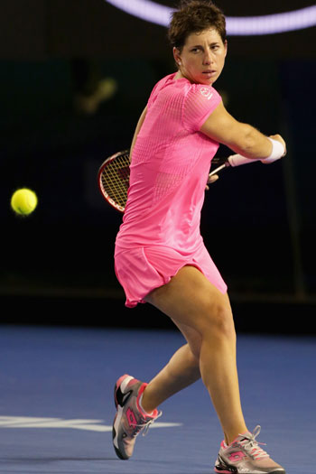 Carla Suarez Navarro will face Agnieszka Radwanska for a semi-final spot. Photo: Getty