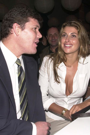 James Packer and Jodhi Meares. 1993-1997. Photo: Getty