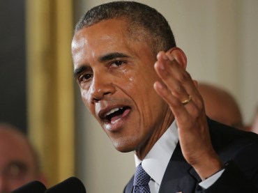 president barack obama crying