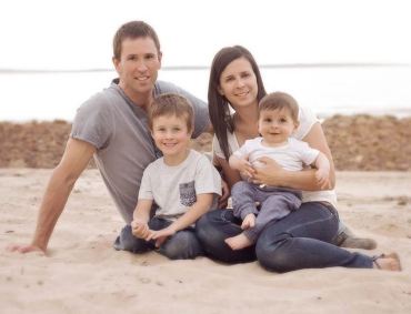 Damien and Melissa Little and their sons in a photo provided by police.