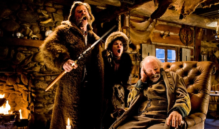 (L-R): Kurt Russell, Jennifer Jason Leigh and Bruce Dern. Photo: Roadshow