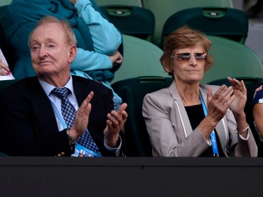 Rod Laver and TA board member Janet Young.