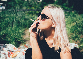 young smoker