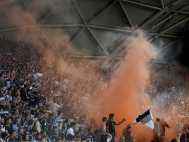 Melbourne Derby A-League flare