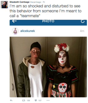 Liz Cambage blackface twitter