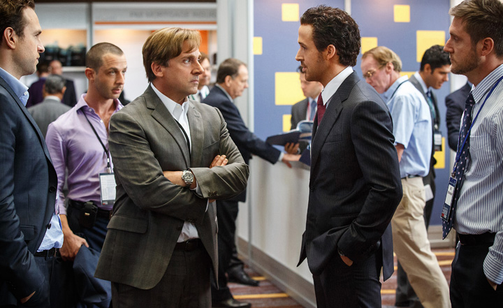 Ensemble comedy The Big Short details the beginning of the 2008 financial crisis.
