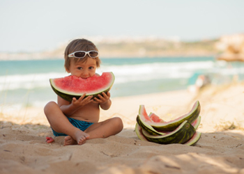 boy watermelon getty