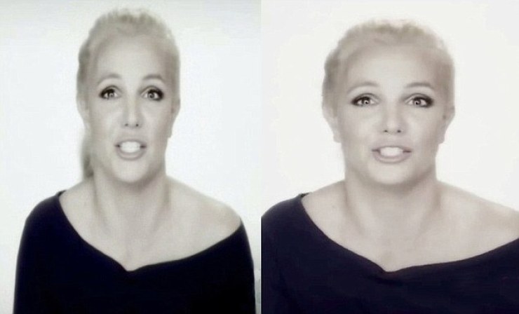 Britney Spears appeared stretched in this documentary compared to promotional material for it.